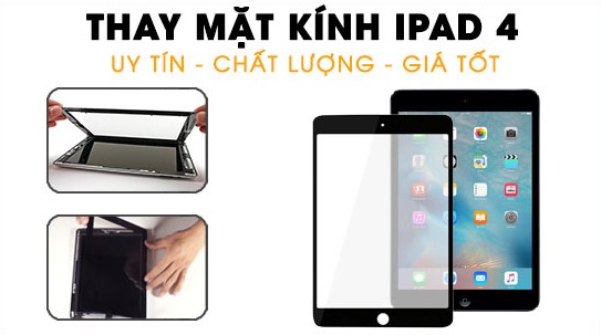 Thay Ép Mặt Kính Cảm Ứng iPad 2, 3, 4 Tại Đà Nẵng